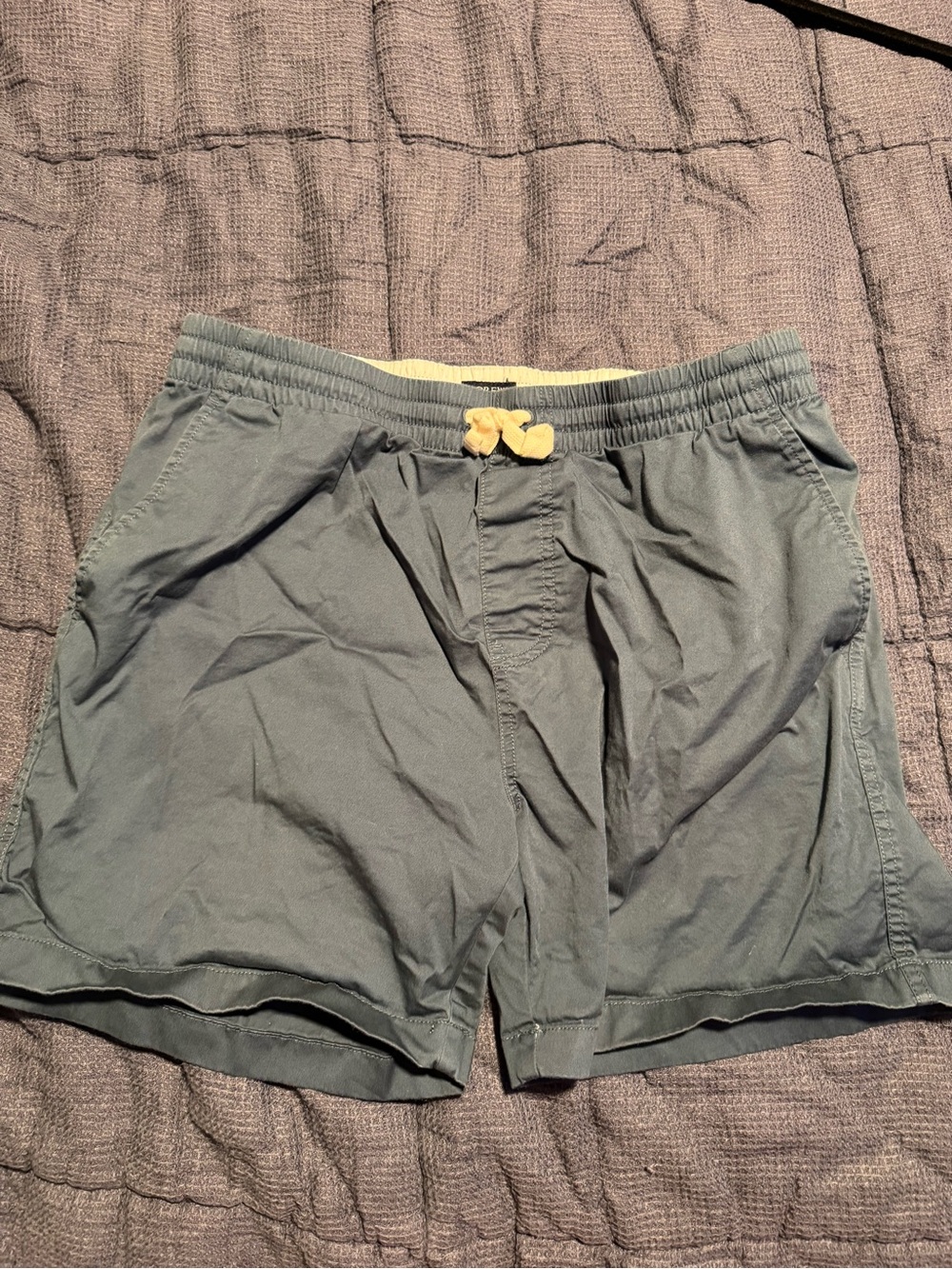 J. Crew Slate Green Drawstring Athletic Shorts